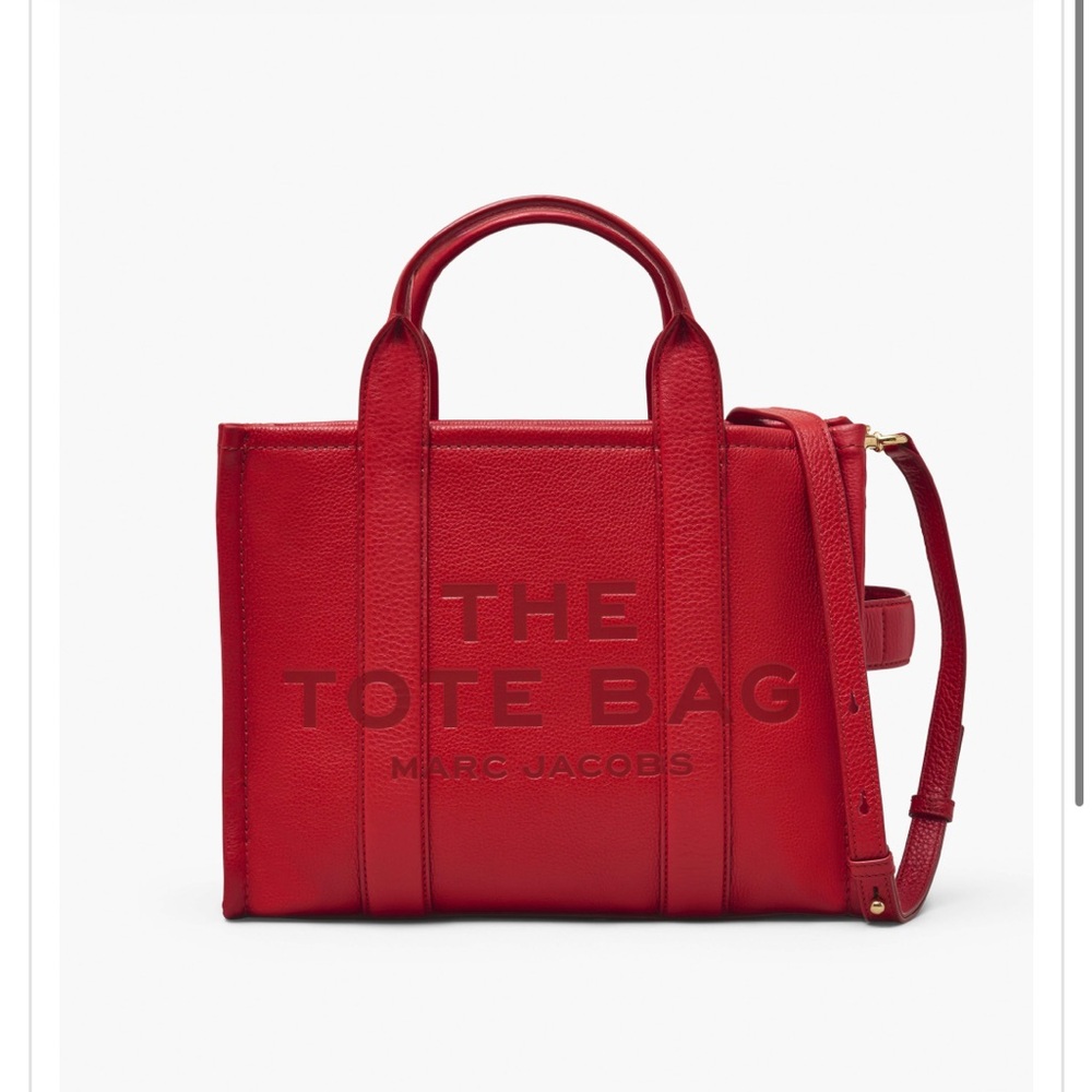 Marc Jacobs Red Structured Tote - image 8